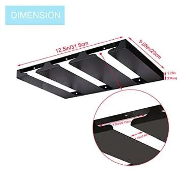 SIMVE Wine Glass Holder Under Shelf,Stainless Steel Stemware Rack for Cabinet,Glassware Drying Storage Hanger,Metal Hanging Organizer for Kitchen,Bar or Restaurant,Screw Mount,Matte Black,3 Row