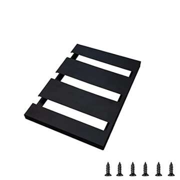 SIMVE Wine Glass Holder Under Shelf,Stainless Steel Stemware Rack for Cabinet,Glassware Drying Storage Hanger,Metal Hanging Organizer for Kitchen,Bar or Restaurant,Screw Mount,Matte Black,3 Row