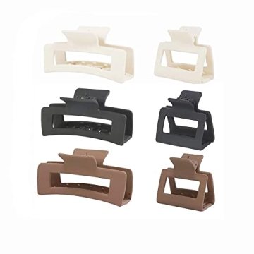 YSAFAI 6 Packs of Hair Claw Clips - Durable, Stylish & Versatile