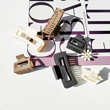 YSAFAI 6 Pack Stylish Hair Claw Clips for Women