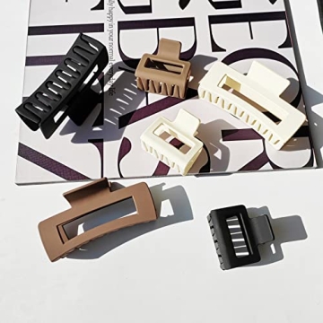 YSAFAI 6 Pack Stylish Hair Claw Clips for Women