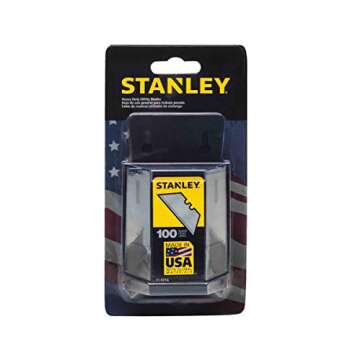 STANLEY Utility Knife Blades, Classic 1992, Heavy Duty, 100-Pack (11-921A)