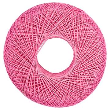 Red Heart Classic Crochet Thread in French Rose Color