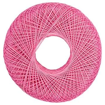 Red Heart Classic Crochet Thread in French Rose Color
