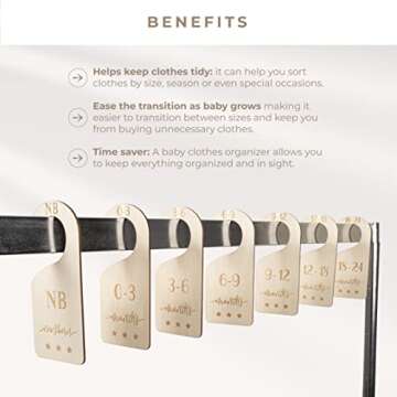 Beautiful Baby Closet Dividers for Nursery Organization