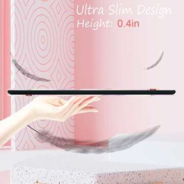 Feams Case for iPad 9th/8th/7th Generation Case, PU Leather iPad 10.2 Case 2021 2020 2019 Flip Stand Cover with Auto Wake/Sleep for iPad 9th/8th/7th Gen 10.2 Inch 2021 2020 2019 Tablet, Pink Marble