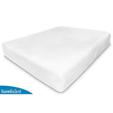 Queen (9-12 in. Deep) SureGuard Mattress Encasement - 100% Waterproof, Bed Bug Proof, Hypoallergenic - Premium Zippered Six-Sided Cover