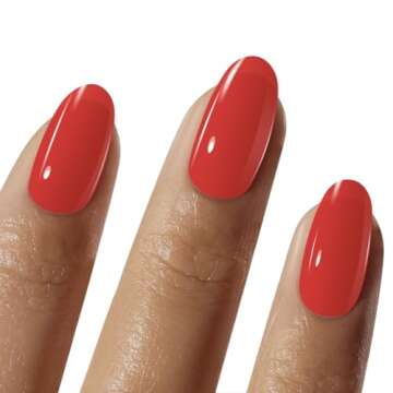 Vishine Gelpolish DIY Nails - Long-lasting Shiny Orange Red 15ml