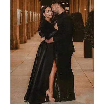 XIMILU Royal Blue High Split Evening Dress for Women