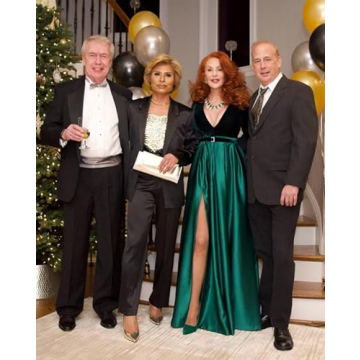 XIMILU Royal Blue High Split Evening Dress for Women