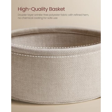 Stylish VASAGLE End Table with Basket for Modern Homes