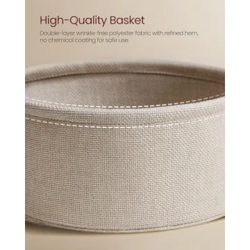 Stylish VASAGLE End Table with Basket for Modern Homes