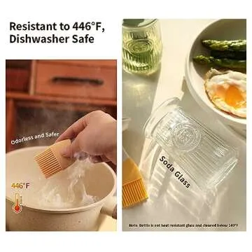 Uteynee 3 IN 1 Oil Dispenser with Brush - Kitchen Essential