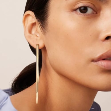 Trendy 8YEARS Gold Bow Earrings for Women Gift Idea