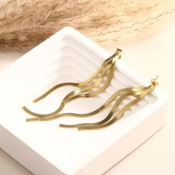 Trendy 8YEARS Gold Bow Earrings for Women Gift Idea