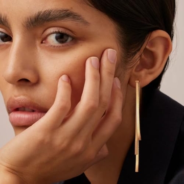 Trendy 8YEARS Gold Bow Earrings for Women Gift Idea