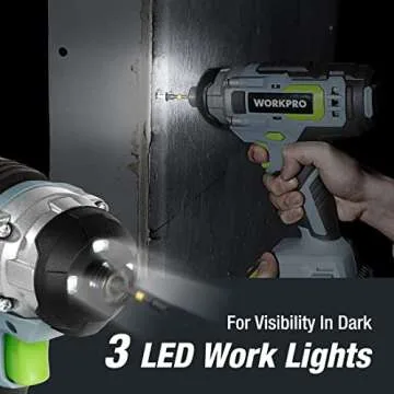 WORKPRO 20V Cordless Drill Combo Kit with Batteries