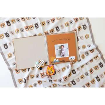 Lucy Darling Baby Memory Book, Themed Baby First Year Book, First 5 Years Journal & Photo Album for ...
