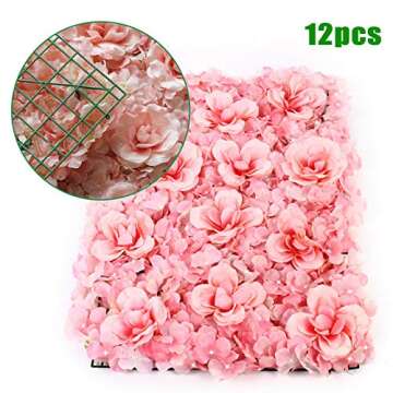 LOYALHEARTDY Flower Wall Panels - Realistic 12 Pack