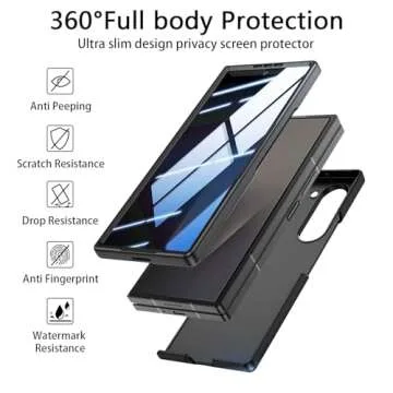 KEKBOXQ for Samsung Z Fold 7 Privacy Case, Advanced Anti-Peeping Protection, Slim Hard PC Design