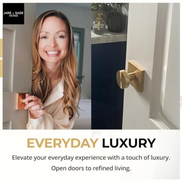 Elegant Gold Door Knobs with Privacy Lock for Modern Homes