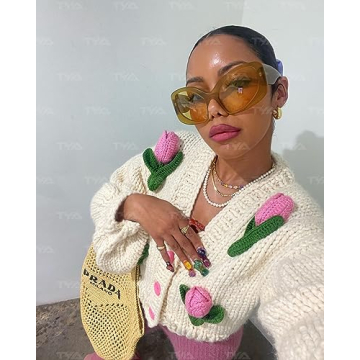 Stylish TYA Oversized Cat-Eye Sunglasses for Women