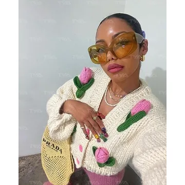 Stylish TYA Oversized Cat-Eye Sunglasses for Women