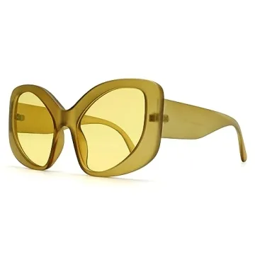 Stylish TYA Oversized Cat-Eye Sunglasses for Women