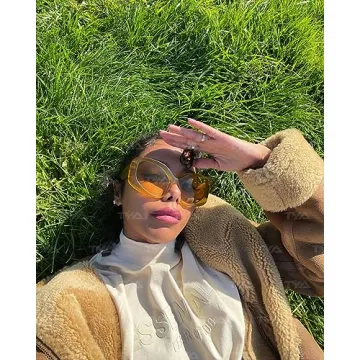 Stylish TYA Oversized Cat-Eye Sunglasses for Women