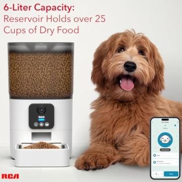 RCA Smart Pet Feeder with HD Camera & Two-Way Audio
