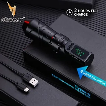 Mummy Anubis Tattoo Pen with Adjustable Strokes and Long Battery Life