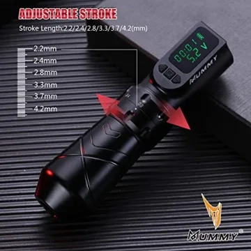 Mummy Anubis Tattoo Pen with Adjustable Strokes and Long Battery Life