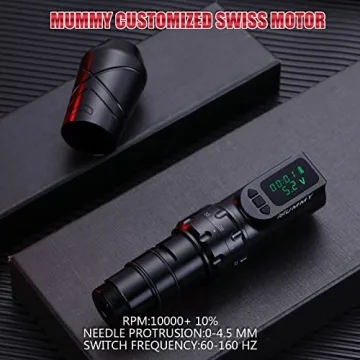 Mummy Anubis Tattoo Pen with Adjustable Strokes and Long Battery Life