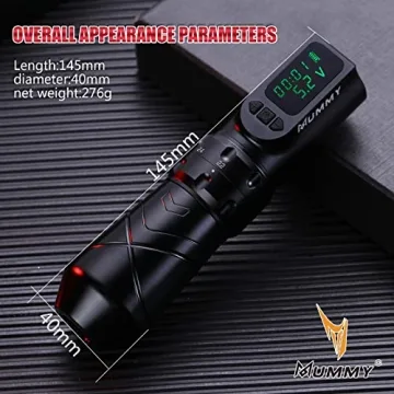 Mummy Anubis Tattoo Pen with Adjustable Strokes and Long Battery Life