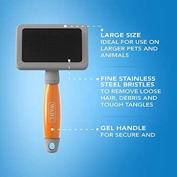 Wahl Large Slicker Brush, Professional Grooming Brush, Pet Brush for Dogs and Cats, Grooming Tools f...