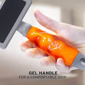 Wahl Large Slicker Brush, Professional Grooming Brush, Pet Brush for Dogs and Cats, Grooming Tools for Pets, Slicker Brushes for Long Short Haired Animals, Gel Handle