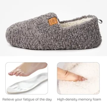 Cozy Women's Soft Curly Full Slippers with Memory Foam