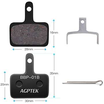 AGPTEK High-Performance Bike Brake Pads for Mountain Bikes