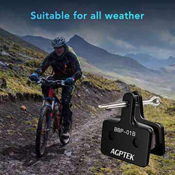 AGPTEK High-Performance Bike Brake Pads for Mountain Bikes