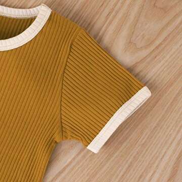 Unisex Toddler Summer Clothes Short Sleeve Outfit