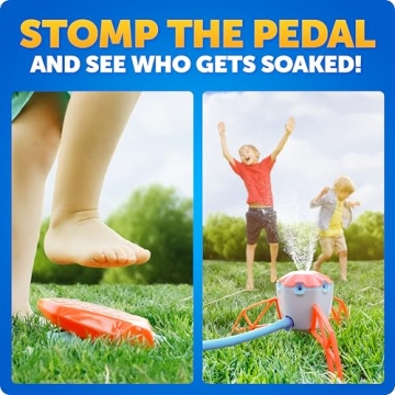 Blue Marble Stomp N Spray Outdoor Water Sprinkler Game