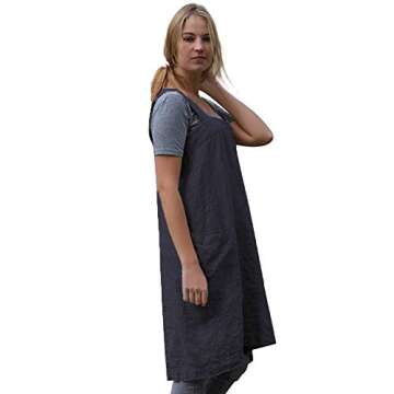 Stylish Women's Pinafore Apron for Cooking & Crafts