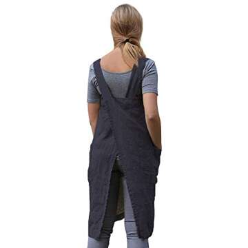Stylish Women's Pinafore Apron for Cooking & Crafts