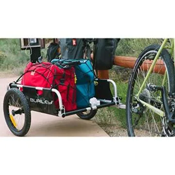 Burley Flatbed, Aluminum Utility Cargo Bike Trailer , Black