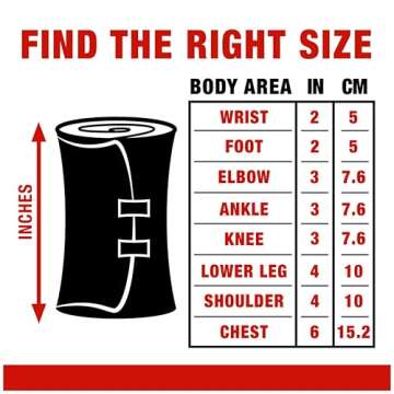 ACE Brand 3 Inch Elastic Bandage with with Clips, Black, Great for Elbow, Ankle, Knee and More, 1 Count