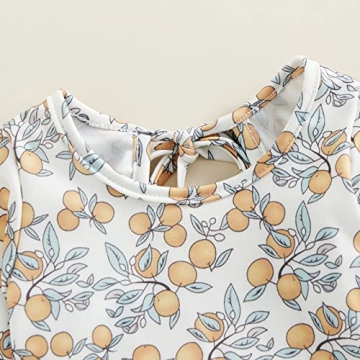 Adorable Baby Girl Long Sleeve Swimsuit for Summer Fun