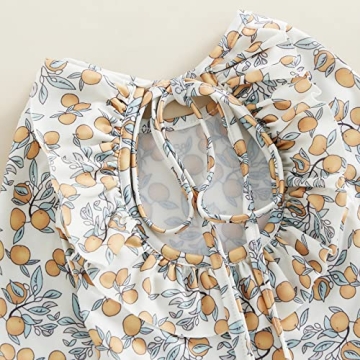 Adorable Baby Girl Long Sleeve Swimsuit for Summer Fun