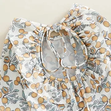 Adorable Baby Girl Long Sleeve Swimsuit for Summer Fun