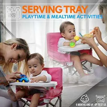 Serene Life Baby Seat Booster - Portable Booster Chair