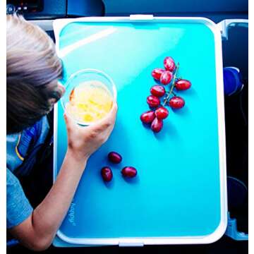 Go Happy Kids Travel Tray - Easily Attaches to Airplane & Train Tray Tables! Lightweight, Sturdy, Ea...